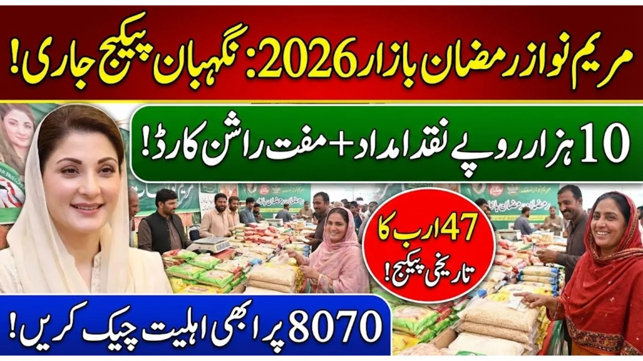 Maryam Nawaz Ramazan Bazaars 2026 – Nigehban Package, Subsidy Rates, Eligibility & Relief Program